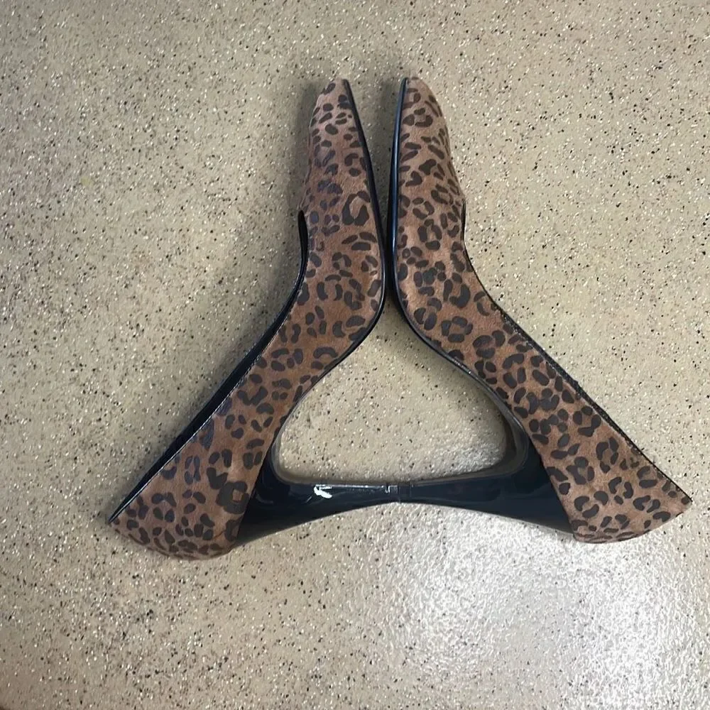 Dana Buchman Katarina Cheetah Print Suede Pumps sz 10